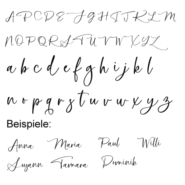 Lineal Name -personalisiert-